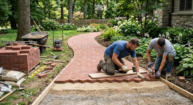 Brick Hardscaping Installation in Stamford, CT