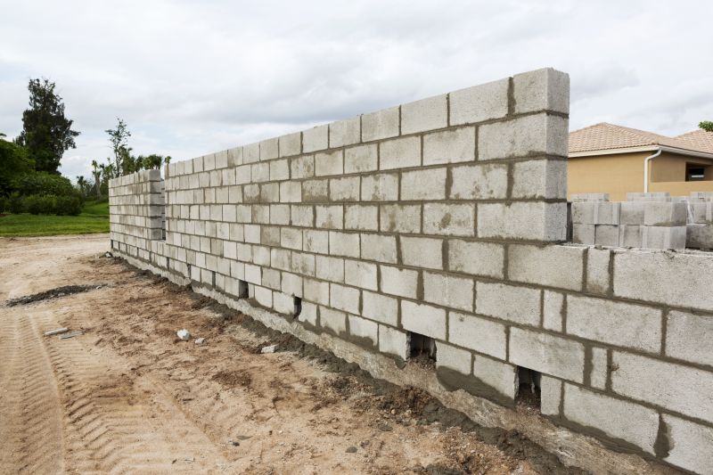 Cinder Block Wall Construction